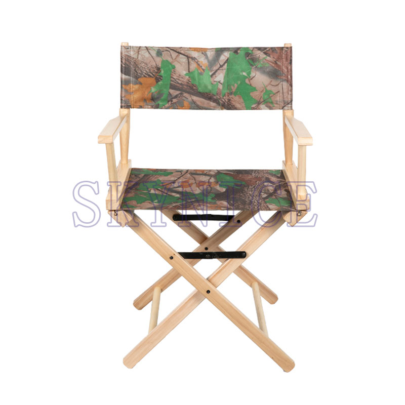 Armrest Fold Portable Seat Customized Folding Wooden Director Chair